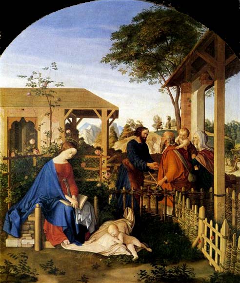 The Family of St John the Baptist Visiting the Family of Christ